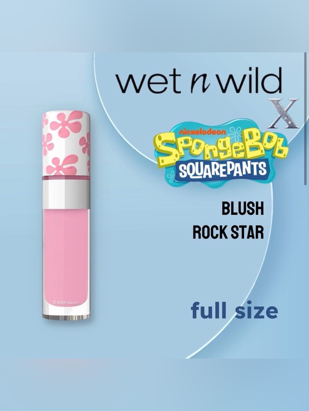 🇺🇸🆕📦NIB WET N WILD xSPONGEBOB |Underwater Wonder Liquid Blush - Rock Star Pink